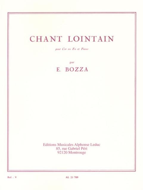 Chant Lointain Horn Book