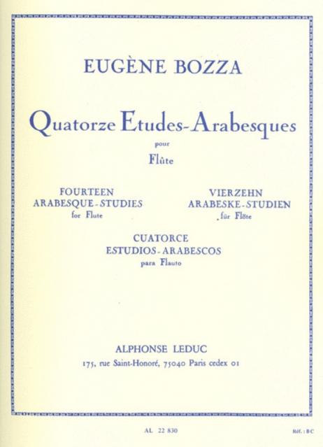 Bozza - 14 Etudes Arabesques For Flute