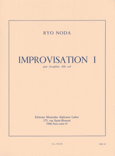 Improvisation 1 A/sax