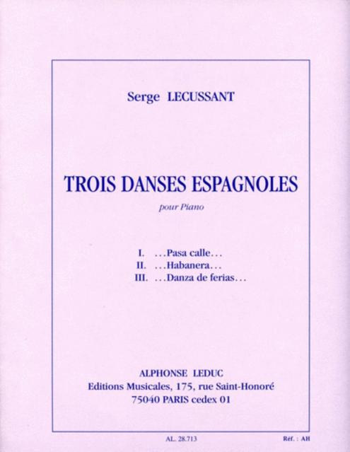 Three Dances Espagnoles Piano Solo