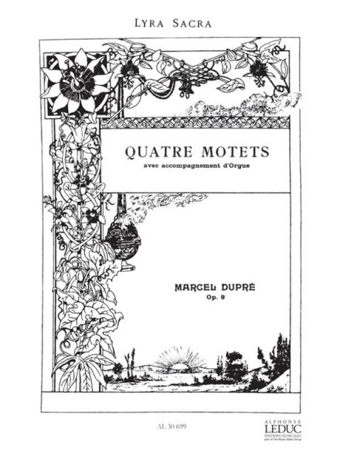 Quatre Motets Op 9 Satb/organ