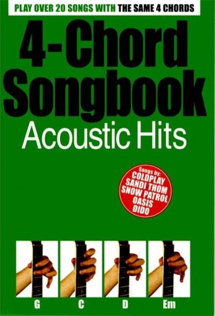 4 Chord Songbook Acoustic Hits Gtr Bk