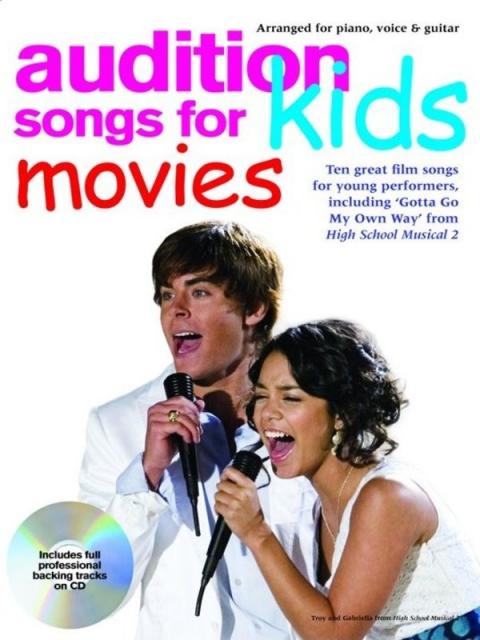 Audition Songs For Kids Movies Bk/cd