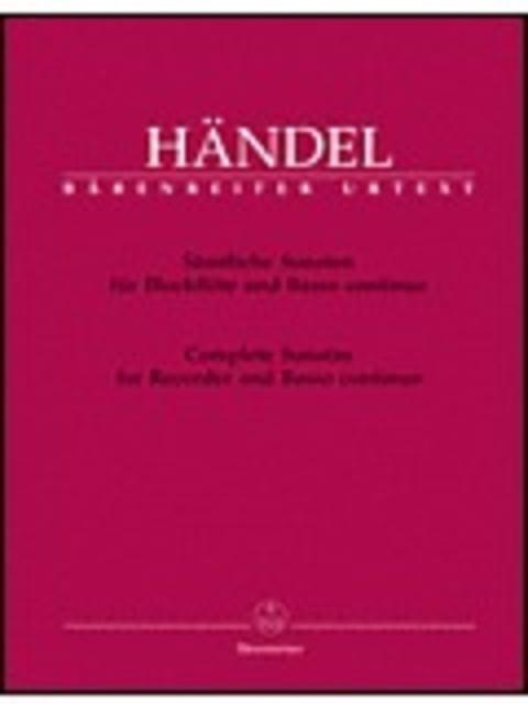 Handel - Complete Sonatas Recorder/basso Continuo