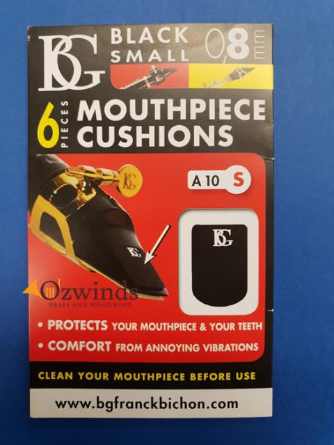 BG Mouthpiece Patches, Small, Black 0.8 mm - A10S