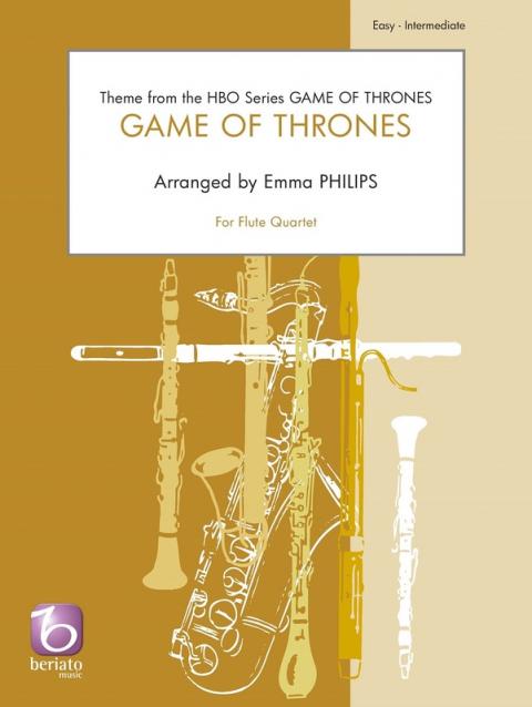 GAME OF THRONES THEME FOR FLUTE QUARTET SC/PTS