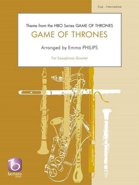 GAME OF THRONES SAX QUARTET AATB SC/PTS