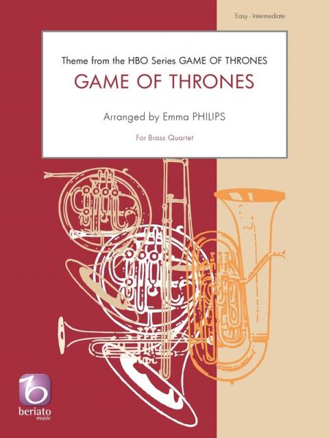 GAME OF THRONES THEME FOR BRASS QUARTET SC/PTS