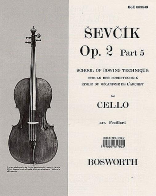 SEVCIK CELLO STUDIES OP 2 PT 5