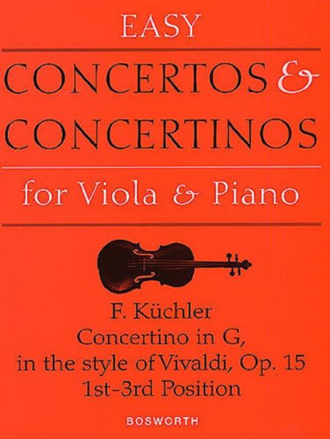 Kuchler Concertino Op 15 Vla/piano