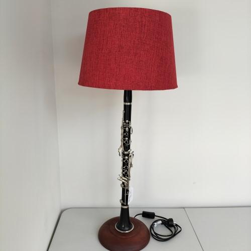 Clarinet Lamp - Bespoke Ornamental Assembly with Shade