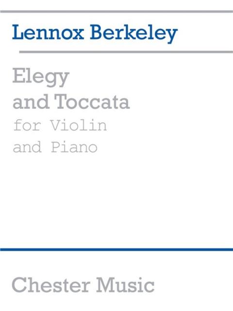 Berkeley Elegy & Toccata Vln/piano