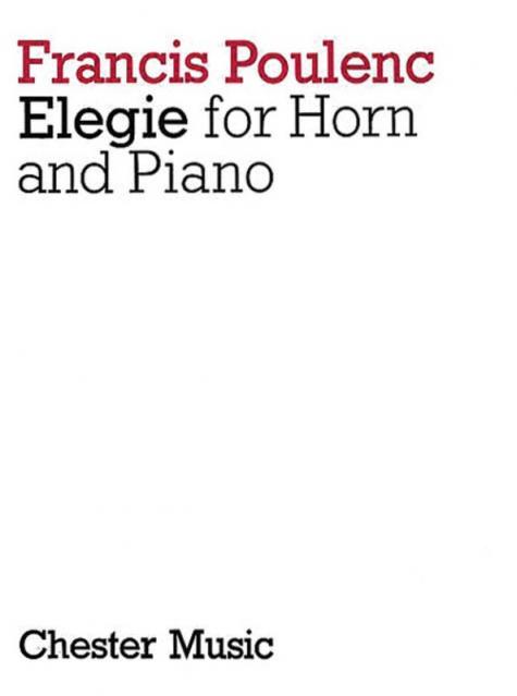 Poulenc Elegie For Horn & Piano