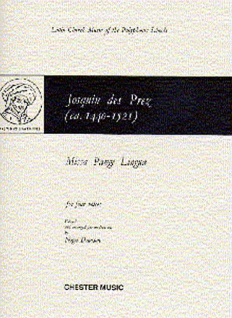 Josquin Des Pres Missa Pange Satb