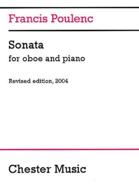 Poulenc Sonata Oboe/piano Revised Ed.2004