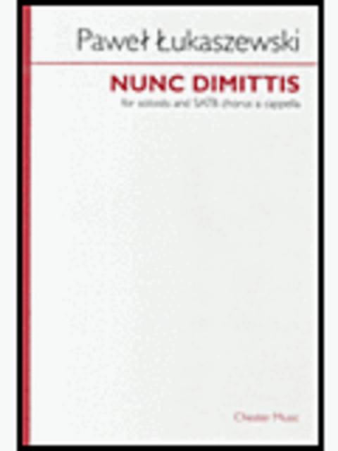 Nunc Dimittis Satb