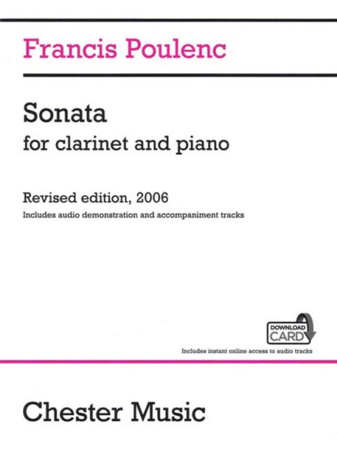 Sonata For Clarinet And Piano Audio Ed