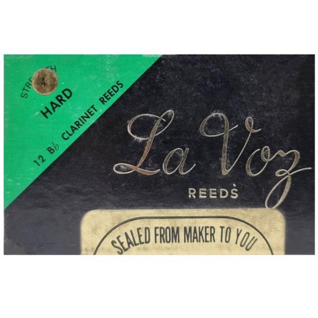 12 La Voz Clarinet Reeds, Strength HARD (Vintage Stock)