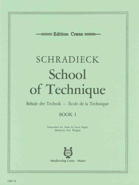 Schradieck - School Of Viola Technique Bk 1