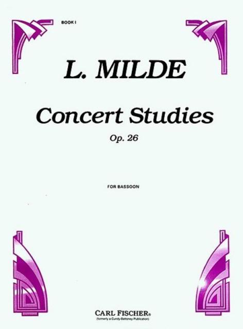 Milde - Concert Studies Op 26 Bk 1 Nos 1-25 Bassoon