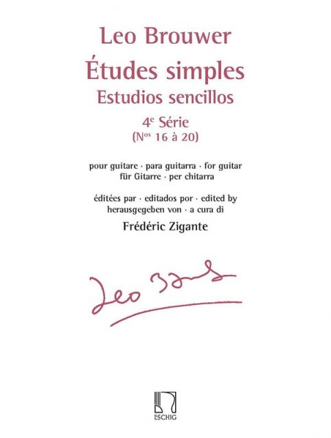 Brouwer - Etudes Simples Vol 4 Nos 16-20 Guitar