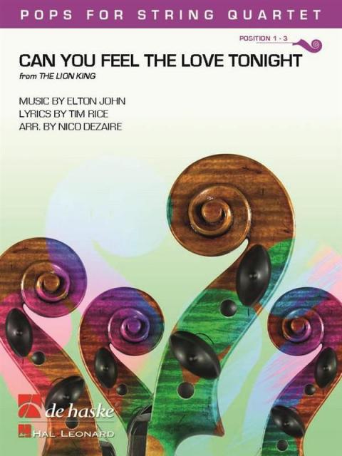 CAN YOU FEEL THE LOVE TONIGHT STRING QUARTET SC/PTS