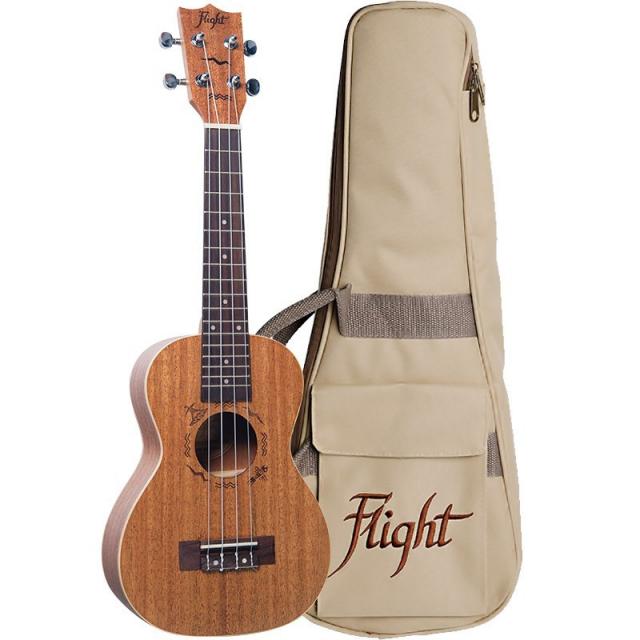 Flight Duc323 Concert Uke Mahogany W/bag