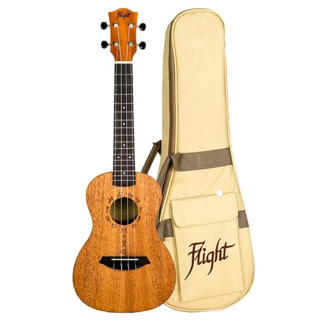 Flight Duc373 Mahogany Concert Uke W/bag