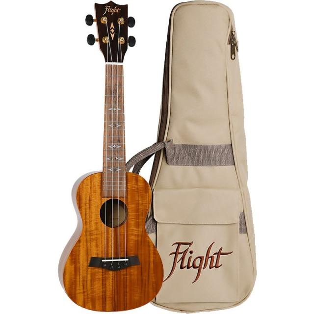 Flight Duc445 Concert Koa Uke Gloss Finish W/bag