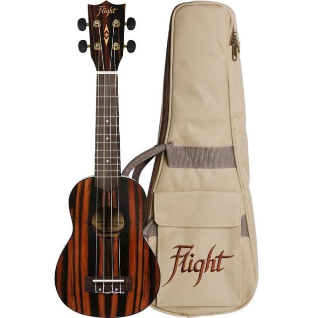 Flight DUS460 Soprano ukulele Amara W/bag