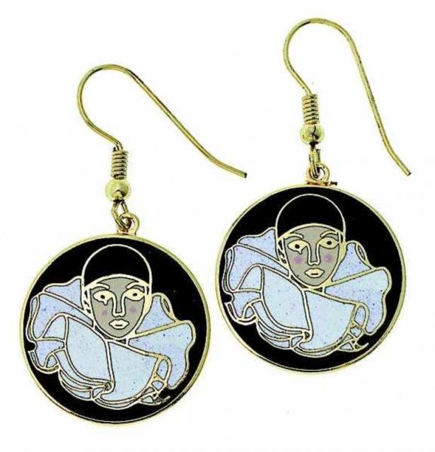 Earrings Pierrot Clown