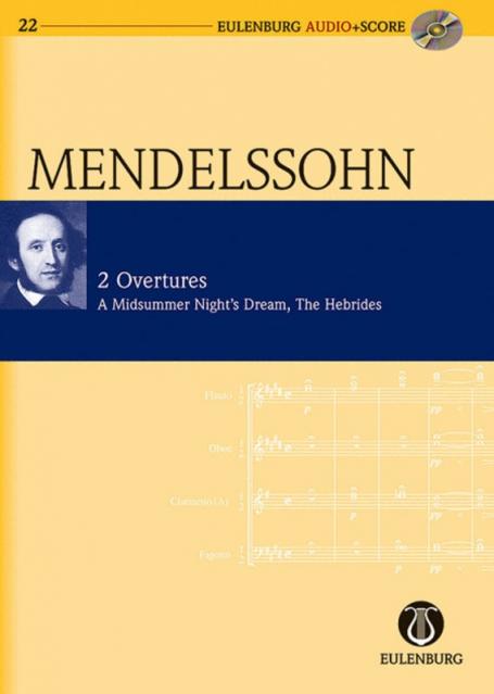 Overtures 2 Hebrides Midsummer Nights Dream Bk/c