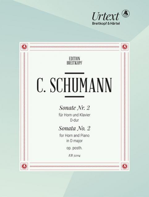 Schumann - Sonata No 2 D Major Op Posth Horn/piano