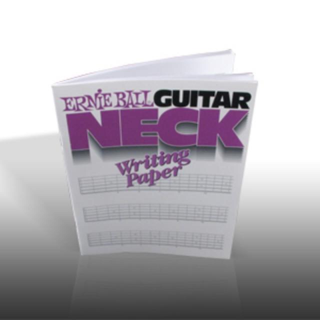 Guitar Neck Writing Paper Book