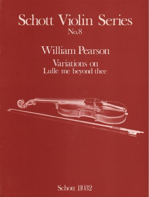 Variations On Lulle Me Beyond Thee Vln/pno