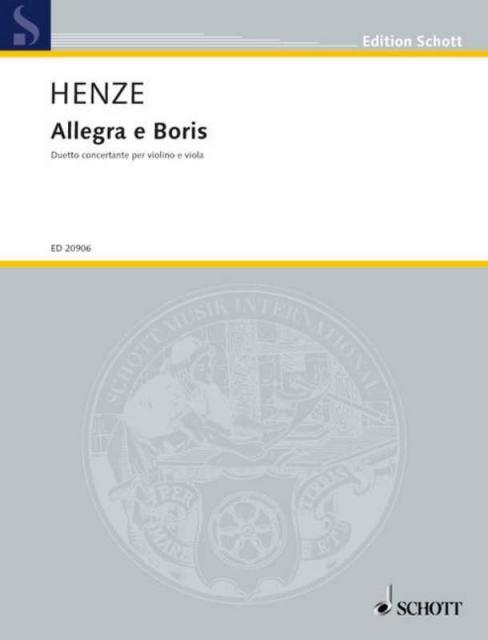 Henze - Allegra E Boris Violin/viola