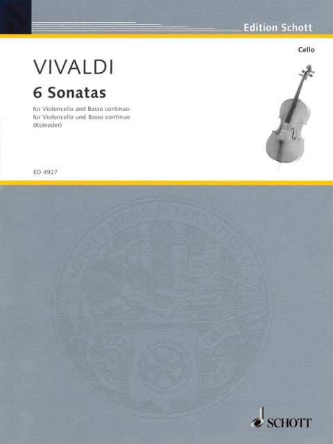 Vivaldi - 6 Sonatas Cello/piano Ed Kolneder