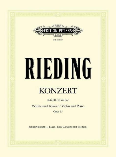 Rieding - Concerto B Min Op 35 Violin/piano