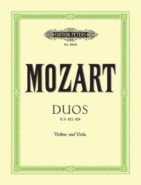 Mozart - 2 Duets 423 G K 424 B Flat Violin/viola