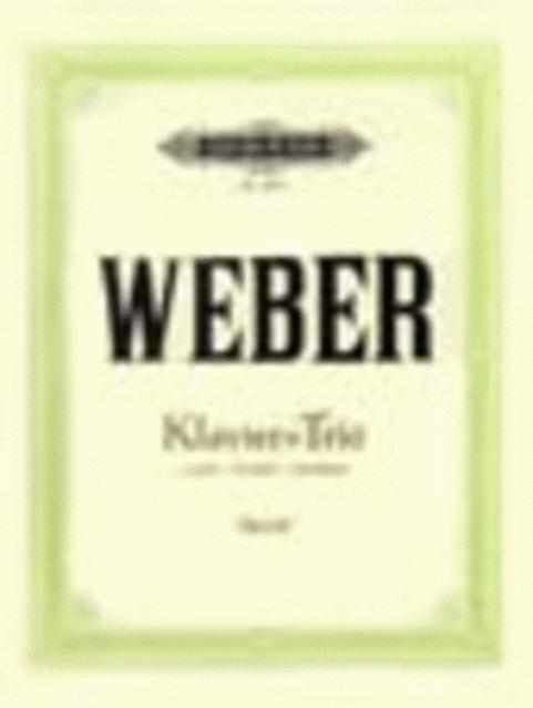 Weber - Piano Trio Op 63 G Min Violin (fl)/cello/piano