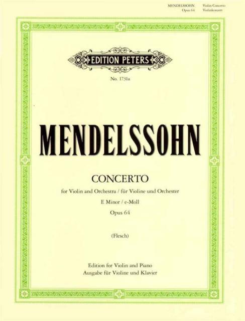 Mendelssohn - Concerto E Min Op 64 Violin/piano