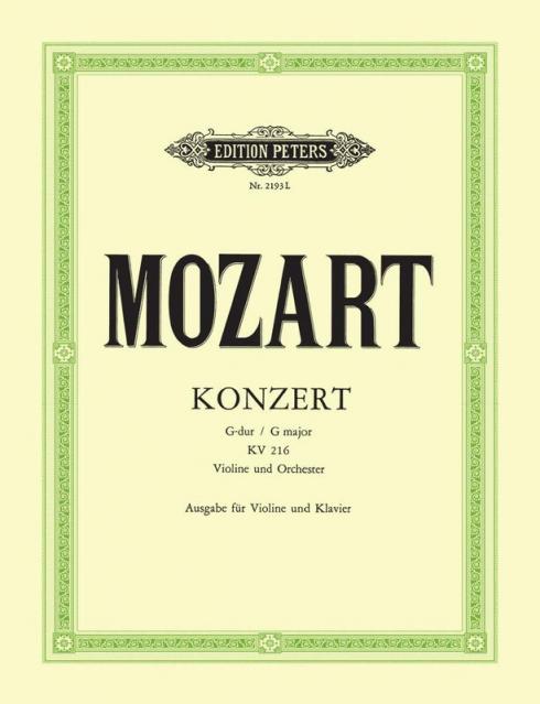 Mozart - Concerto No 3 G K 216 Violin/piano