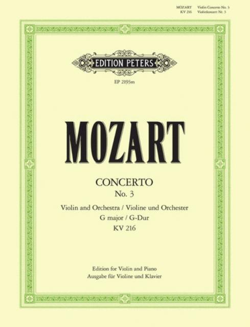 Mozart - Concerto No 3 G K 216 Violin/piano Ed Oistrakh