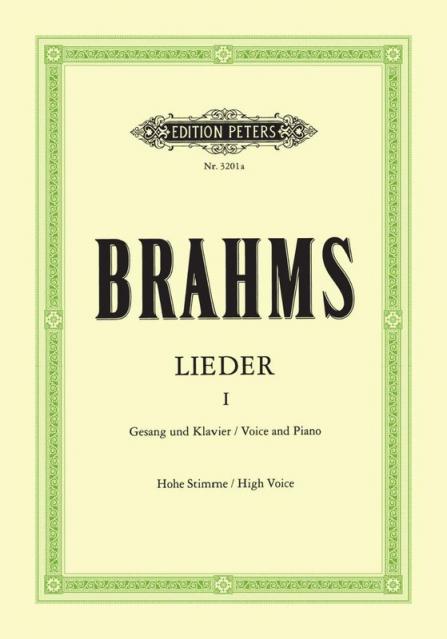 Brahms - Complete Songs Vol 1 High Voice German