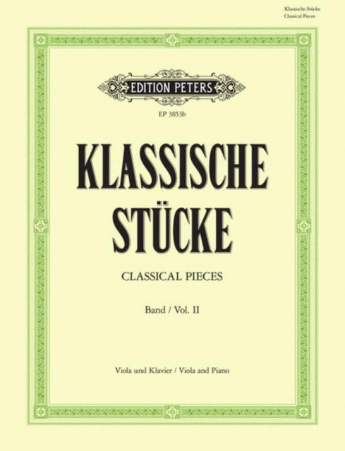 Classical Pieces Vol 2 Viola/piano Ed Klengel