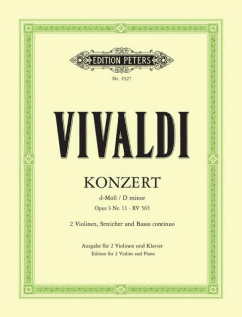 Vivaldi - Concerto Grosso Op 3 No 11 2violins/piano