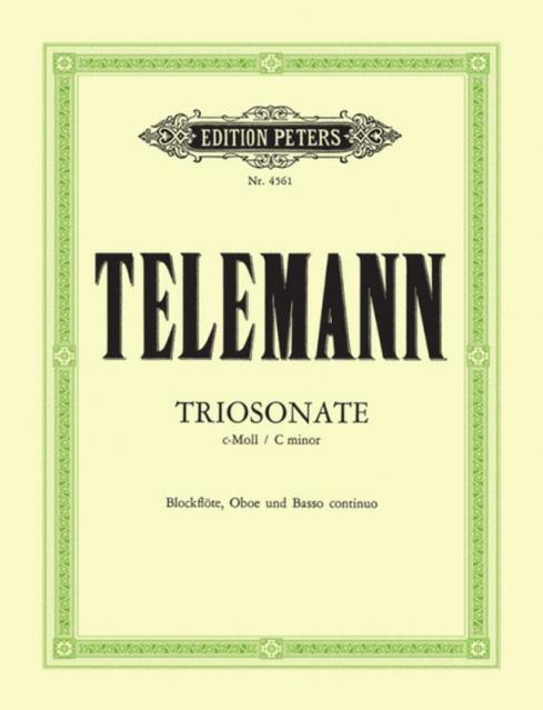 Telemannn - Trio Sonata C Min Fl/vln/pno Or Fl/ob/pno