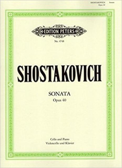 Shostakovich - Sonata D Min Op 40 Cello/piano