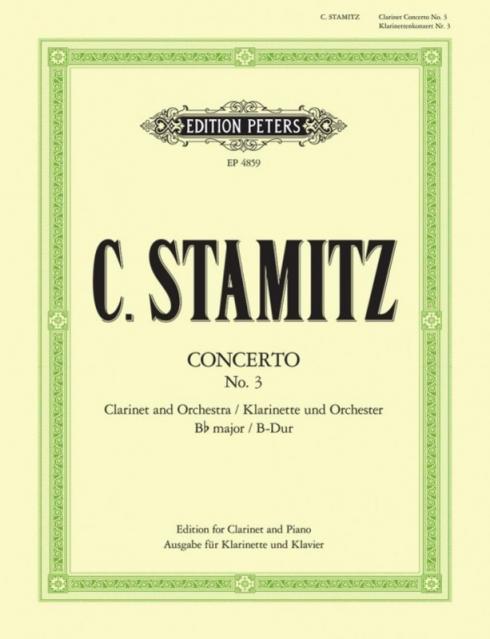 Stamitz - Concerto No 3 B Flat Clarinet/piano