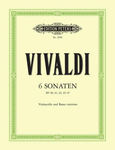 Vivaldi - 6 Sonatas Cello/piano